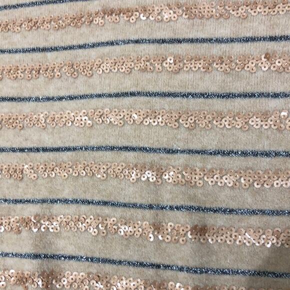 J. Crew Sequin Stripe Sweater - Picture 5 of 8